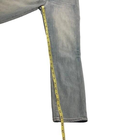 7 For All Mankind High Waist Cropped Skinny Jeans Womens Size 27 - Picture 5 of 9